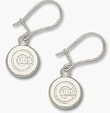 Chicago Cubs Sterling Silver Dangle Earrings