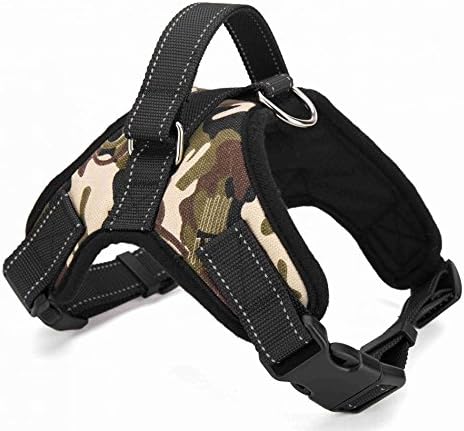 Best Front Range Service Dog Harness. 3M Reflective Outdoor Adventure Pet Vest with Handle (Large, Camouflage)