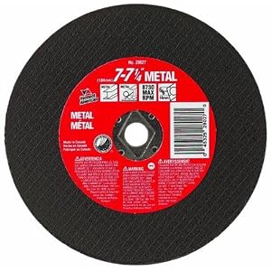 Vermont American 28027 7-1 4 Abrasive Wheel for Cutting Metal by Vermont American