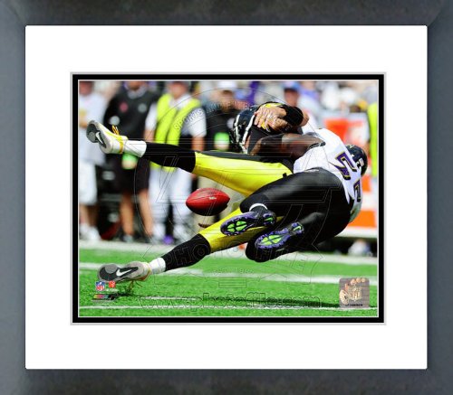 Baltimore Ravens Terrell Suggs 2011 Action Framed Picture 8x10