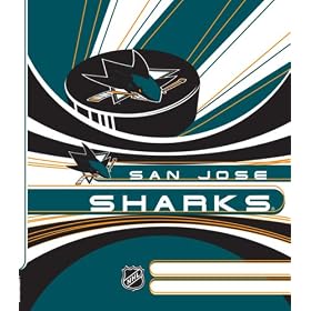 Turner NHL San Jose Sharks Stretch Book Covers (8190215)