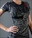 Sinful Clothing Collection - Lion Crawl Baby Tee in Black