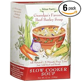 Delicae Pantry Grandpa?s Favorite Beef Barley Slow Cooker Soup, 12-Ounce Boxes (Pack of 6)