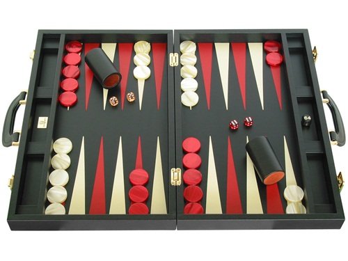 Zaza & Sacci Leather Backgammon Set Board Game 20 Black Case 51bRfyY5kKL Zaza & Sacci Leather Backgammon Set Board Game 20 Black Case