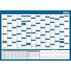 XXL Wandkalender 2012 extra Gro� im DIN A0 Format (1188 x 840 mm) - Wandplaner 2012 - 14 Monate inkl. Vorschau 2013, (Kalender gerollt)