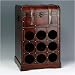 Kitchen & Housewares : Handmade Antique Cherry Finish Nine Piece Wine Bottle Rack and Chest Compact
