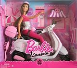 Barbie Vespa Doll & Vehicle w Barbie Doll & Scooter (2008)
