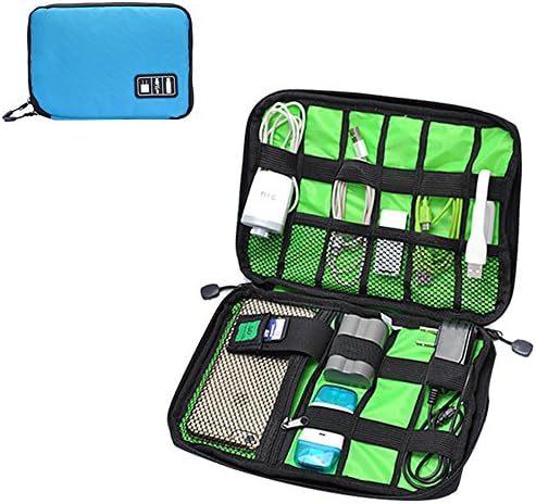 Travel Accessories Bag Cable Organizer Waterproof Bag Portable electronics tool bag,Blue