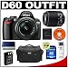 Nikon D60 Digital SLR Camera with 18-55mm AF-S VR Zoom Lens + Nikon 55-200mm AF-S Zoom Lens + 4GB SD Card + EN-EL9 Battery + Case + Cameta Bonus Accessory Kit
