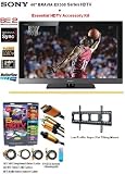 51bRotz92xL. SL160  Brand New Sony Bravia KDL 46EX500 Series HDTV 1080p LCD 46 Inch HDTV With The Essential HDTV Accessory Kit Includes Dedicated Tilting Wall Mount +  6FT Hdmi 1.3B Cables, 6FT Audio Interconnect Cable Screen Cleaner