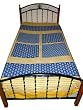 Cotton Bedspreads Khaki Royal Blue Floral Print Indian Bedding Twin Sized Bed Linen
