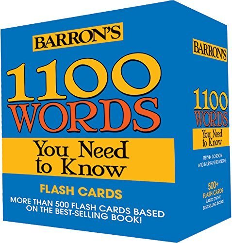 1100 Words You Need to Know Flashcards by Melvin Gordon (2014-07-01)