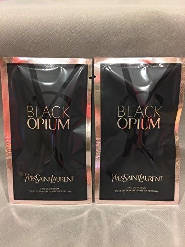 2 x Yves Saint Laurent Black Opium EDP Eau De Parfum Dose Sample Size (12ml/.04oz each) by Black Opium