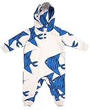 (ミニロディーニ)mini rodini FISHES AOP ONESIE”オーガニックコットン” (80/86(9ヶ月-1.5歳)) [並行輸入品]