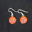 Pewter Basketball Earrings