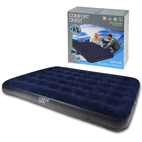 Double Airbed Inflatable Blow Up Camping Mattress Guest Air Bed Comfort Quest