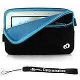 Kroo Nook Electronic Book Reader Slim Glove Sleeve Case with extra pocket + Includes a 4-Inch eBigvalue Determination Hand Strap