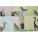 Animals - Cavallini Sticky Notes Set in keepsake tin: 480 sheets, 8 different designs, 3 sizes