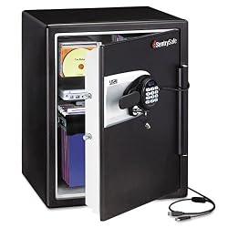 SentrySafe QE5541 Fire-Safe Water-Resistant Safe with USB-Powered Connectivity, 2.0 Cubic Feet, Black
