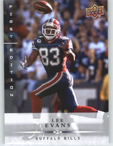 Lee Evans / Buffalo Bills / 2008 Upper Deck First Edition Football Card # 17 / NFL Football Trading Card in Screwdown!