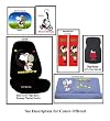 Snoopy Tennis Red Shirt Extreme Package 7 - Blue Accessories Seat Covers