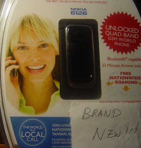 Nokia 6126 Unlocked Quad Band World Cell Mobile Camera Bluetooth Phone