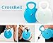 CrossBell Kettlebell - Core Fitness Training. Adjustable Kettlebell Exercise Weight. Home Workout. Get Into the Best Shape of Your Life. Blue Color.