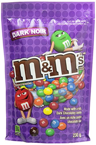 M&M's Dark Chocolate Candies Stand up Pouch 230g
