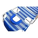 Ostrich 3N1a 2009 Beach Chair - Blue/ White Stripe