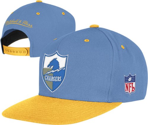 Mitchell & Ness San Diego Chargers Throwbacks Wool 2 Tone Snapback Hat One Size Fits All