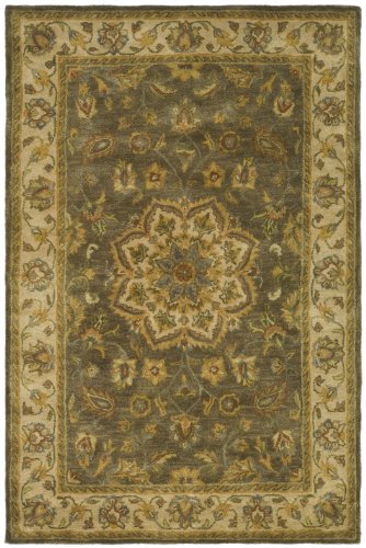 Safavieh Heritage HG954A Green 3' x 5' Handmade Wool Area Rug