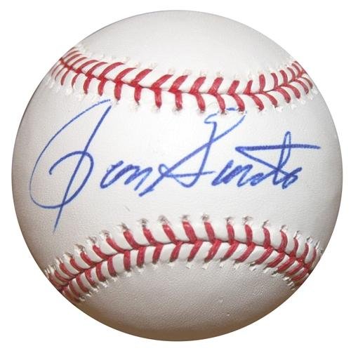 RON SANTO Chicago Cubs Signed Baseball #10 - Autographed Baseballs
