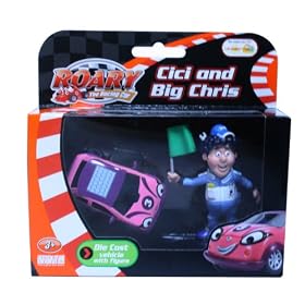 ROARY THE RACING CAR DIE CAST: CICI & BIG CHRIS FIGURINE