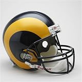 Saint Louis Rams (1981-99) Full Size Deluxe Replica NFL Throwback Helmet by Riddell