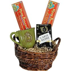 French Cafe Gift Basket: Coffee, Cookies and Mug - Pause Caf&eacute;