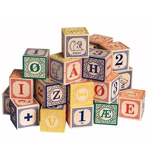 Uncle Goose Norwegian Alphabet Blocks by Lindenwood