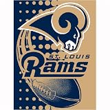 Saint Louis Rams NFL Royal Plush Raschel Blanket (Flash Series) (60x80)