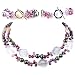 AugustinaJewelry Double Strand Necklace made of Freshwater Cultured Pearls and Cystals *** AugustinaJewelry Special Design !