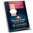 Southworth Exceptional Resume Paper, 100 percent Cotton, 32 lb, White, 100 Count (RD18CF)