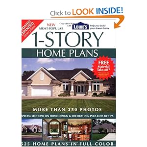 New Most-Popular 1-Story Home Plans (Lowe's) [Paperback]