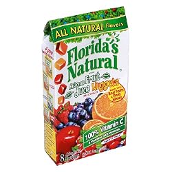 Florida's Natural Fruit Juice Nuggets, Assorted, 4.8-Ounce Cartons  (Pack of 12)