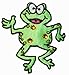 Jeweled Happy Frog Patch Jump Cartoon Amphibian Embroidered Iron On Applique