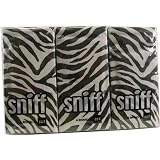 Black white Zebra novelty print 6 Pack Novelty Sniff Sniff Tissues (10 per pack) 4 ply unscented