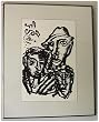 Trio, Original Black & White, Lithograph By Tom Johnson - Framed Artwork