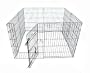 24H" x 24" 8 Panel GoGo Black Epoxy Exercise Pen w/ Walk Thru Door
