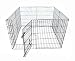 24H" x 24" 8 Panel GoGo Black Epoxy Exercise Pen w/ Walk Thru Door