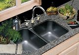 CorStone 33098 Steel Glendale Double Basin Acrylic Kitchen Sink from the Glendale Series 33098