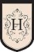 Regal Monogram Estate Flag - H