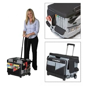 Cart-with-Canvas-Organizer-Black-Light-Grey-16-H-x-15-W-x-16-5-L-