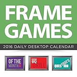 2016 frame games daily desktop calendar